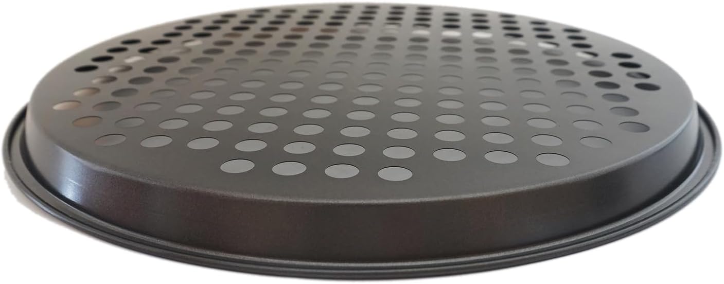 2 Pack Pizza Pan with Holes, Pizza Tray for Oven, Carbon Steel Perforated Pizza Pans, Nonstick Round Pizza Baking Pan for Frozen & Homemade Pizza Home Kitchen Restaurant - 11 Inch, Black - Image 9