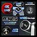 Vunvooker 4K Conference Room Camera,PTZ Camera 20X Optical Zoom with IP/USB3.0/HDMI/RS232/RS485 for IP Live Streaming Video Conference and Church Education