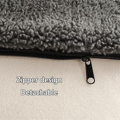 Tapis pour animaux pour canapé lit et cage de transport gris foncé S - 6