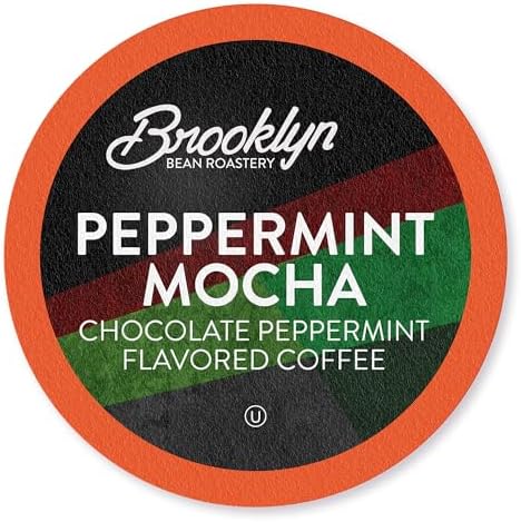 Amazon.com: Brooklyn Beans Peppermint Mocha Coffee Pods for Keurig K ...