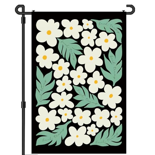 BETEAM Subtle Anti Trump Flag Flower Trump Flag Double Sided Resist Garden Flags FDT Yard Sign for Outside 12x18 -Anti 02