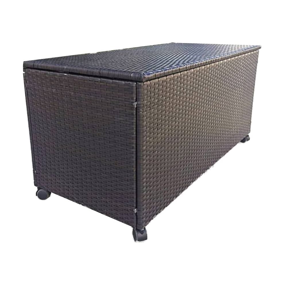 まーやん ラタン風キャスター付きごみ箱 ダークブラウン まーやん ラタン風キャスター付きごみ箱 ダークブラウン 楽天