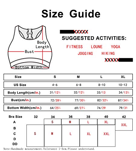 Icyzone Strappy Sports Bra For Women - Supportive Gym Workout Yoga Bra With Removable Cups (S, Black) #TOP5