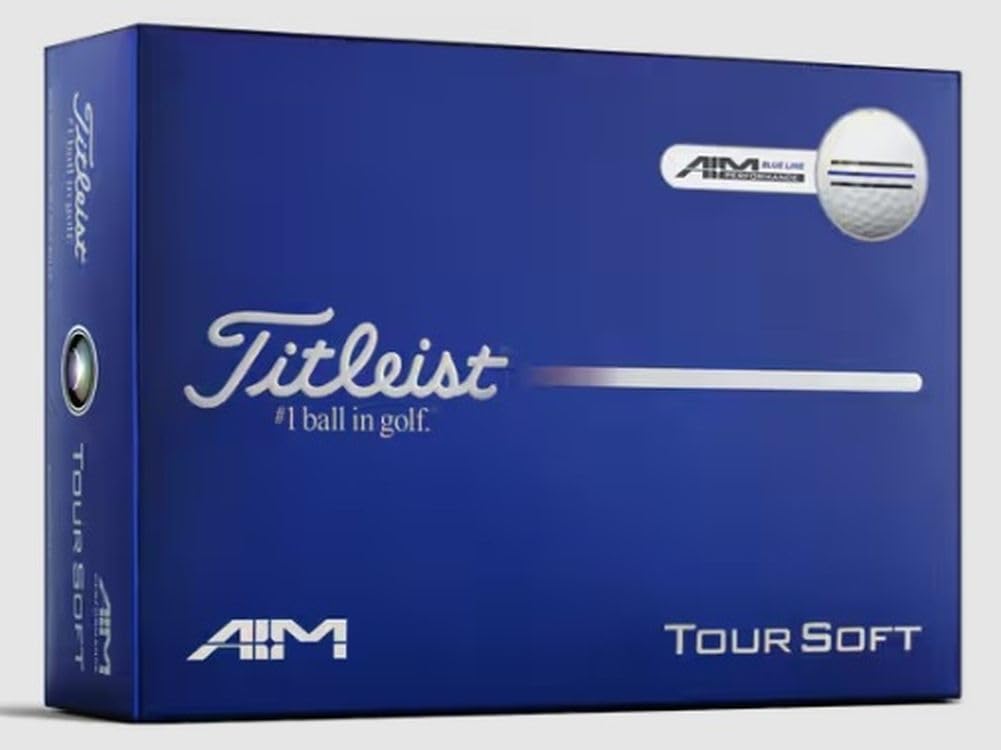 Titleist Tour Soft Golf Ball, Pack of 12, White (AIM Performance)