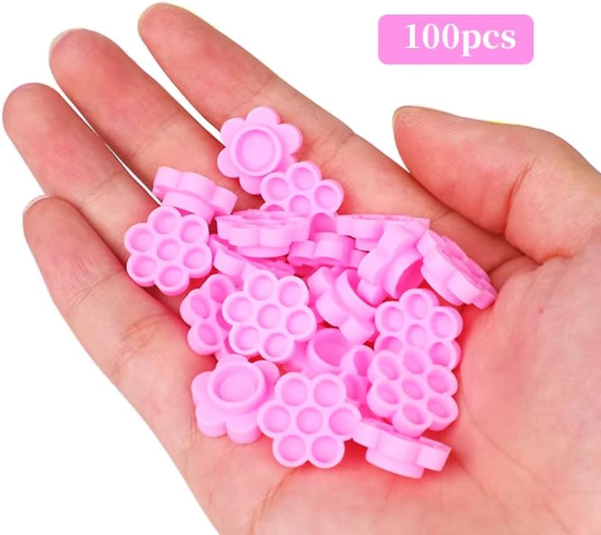 100pcs Eyelash Extension Glue Cup Holder, Honeycomb Shaped Tattoo Ink Pigment Container, Lash Grafting Auxiliary Makeup Tool