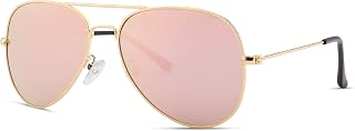 Classic Polarized Kids Small Aviator Sunglasses for Girls and Boys Age 3-16