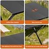 Mesa de Camping de Fibra de Carbono Perfcarf, Mesa Plegable Táctica, para Exterior, Picnic, BBQ, Playa – Tejido Mate Negro miniatura 7