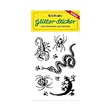 * WILDTIERE * Glitter-Sticker / Glitzer-Sticker von Lutz Mauder // Spinnen Schlangen Skorpione Eidechsen Sticker Glitter Tattoo Glittersticker Kinder Kindergeburtstag Geburtstag Mitgebsel Geschenk Basteln Aufkleber