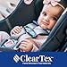 Chicco KeyFit Max ClearTex Infant Car Seat and Base, Rear-Facing Seat for Infants 4-30 lbs., Infant Head and Body Support, Compatible with Chicco Strollers, Baby Travel Gear | Legend/Black