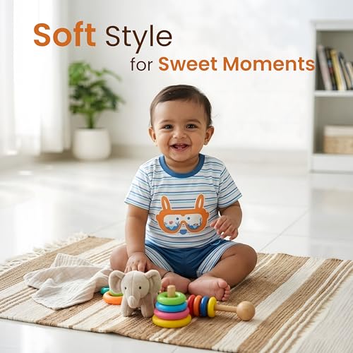 Image of LuvLap Baby Boys Full Sleeve Sweatshirt & Pyjama