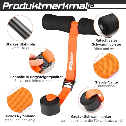 Sangle Nordic Hamstring Curl réglable avec tapis de genoux pour musculation à la maison - 3