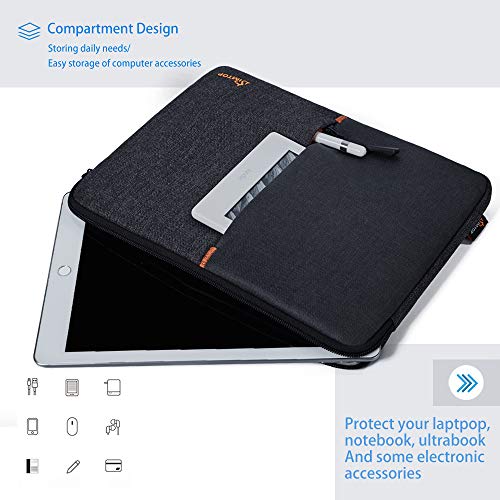 Image of MOCA 360 Protection 10.5-11 Inch Tablet Sleeve Case Bag for iPad 10.2'' /Ipad Air 4 10.9 Inch /Ipad Pro / 9.7 inch Ipad, Surface Go /Surface Pro, Galaxy Tab 10.5 /Xiaomi Pad 5 (9.7-11 Inch, Black)