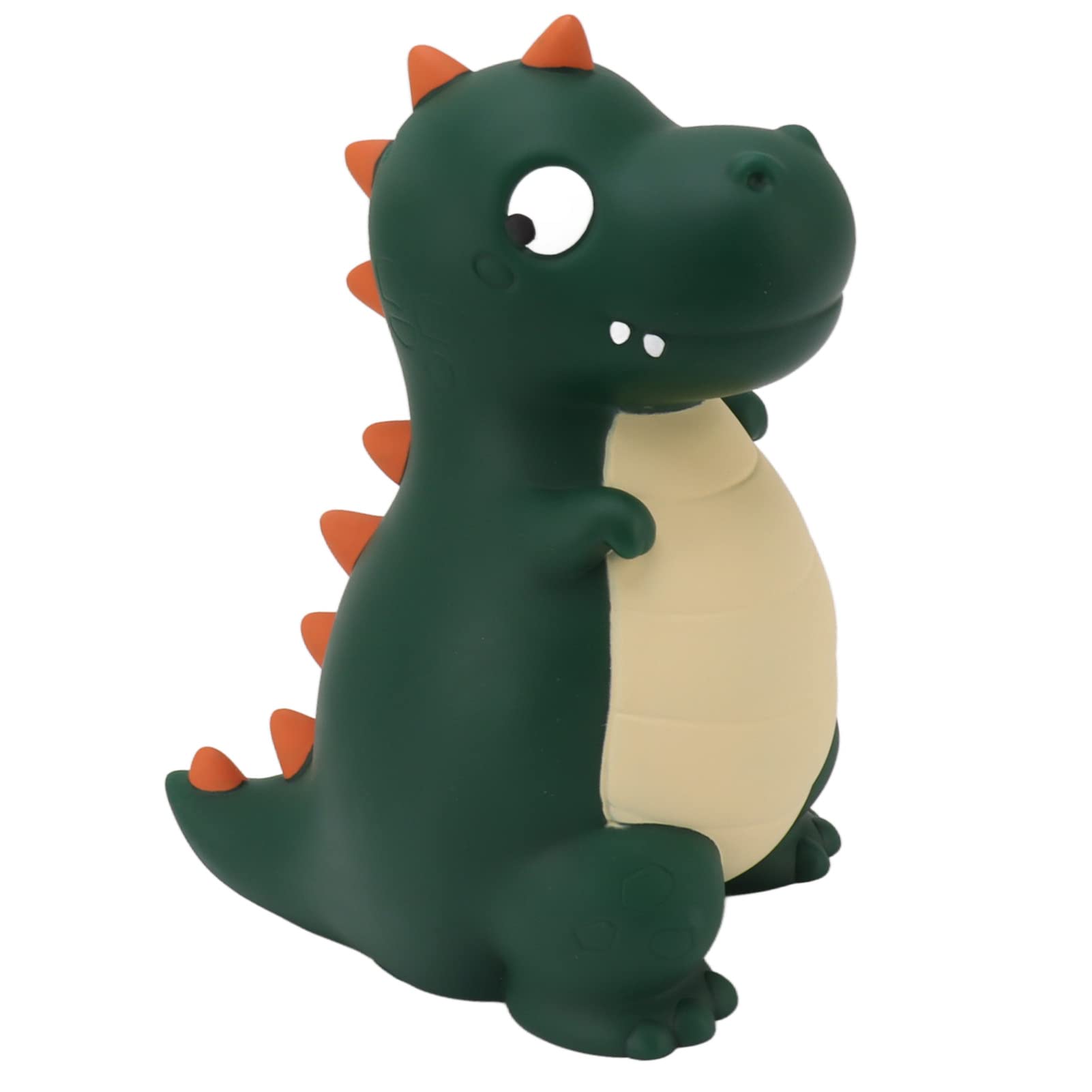 Salvadanaio con Dinosauro per Bambini, Salvadanaio in Vinile con Simpatico Cartone Animato, Resistente Alle Cadute, Decorazione da Scrivania per la Camera dei Ragazzi (Verde)
