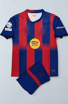 F.C.B (Barcelonaa) Football Jersey with Shorts (in, Alpha, XL