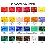 Paul Rubens Oil Paint Set, 24 Colours x 20 ml Tubes Oil Paints for Artists, Rich Pigment & Creamy Texture, with Excellent Durability & Coverage, Suitable for Artists & Beginners - Image 3