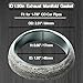ID 1.9in/48mm Car Exhaust Manifold Gasket, 2Pcs Exhaust Muffler Flange Gasket, Automotive Graphite Muffler Connector Replacement for Most 1-7/8 inch OD Car Pipes