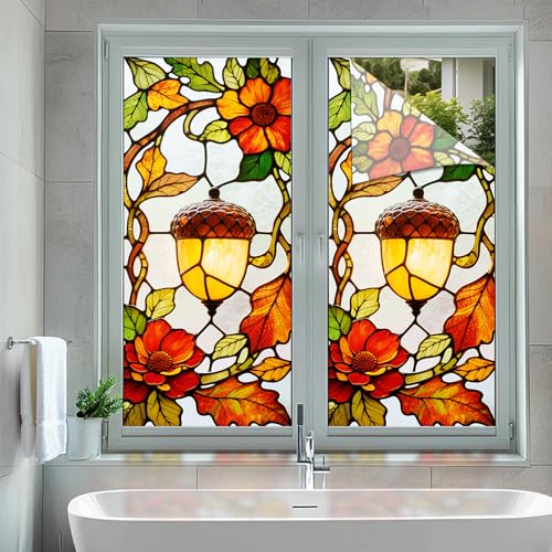 Película decorativa para ventana estilo vitral 17.7x39.3 pulgadas miniatura 5