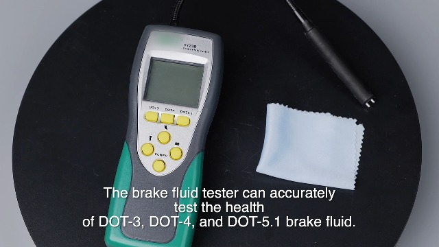 Tester Liquido Freni Auto - Misuratore Acqua Per DOT3, DOT4, DOT5.1, Display LCD 2.2", Sonda 250mm - Foto 9