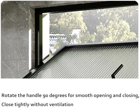 360° Rotating Aluminum Alloy Bathroom Window - WxH 70x30cm, Modern Design for Optimal Daylight & Ventilation, Perfect for Home Renovation & Airflow Enhancement