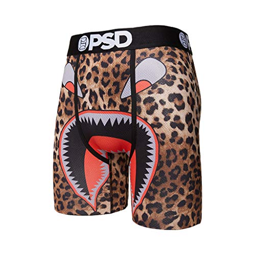 PSD Men's Brief Underwear Bottom (Orange/Cheetah Warface, XL)2