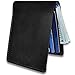 Bos Gaurus Leather Wallet - Minimalist Slim Wallet for Men - Genuine Crazy Horse Leather - Capacious and Practical with Multi-Card + Cash - Stylish Packaging, Color: Black