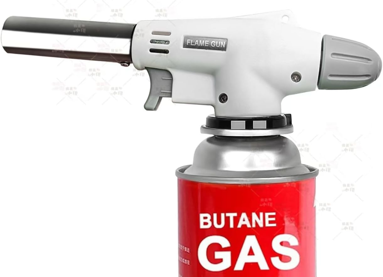 Butane Torch Kitchen Lighter - Culinary Torch Chef Cooking Torch Professional Adjustable Flame with 360 Degree Inverted for Creme, Brulee, BBQ, Baking, (Butane Gas Not Included)