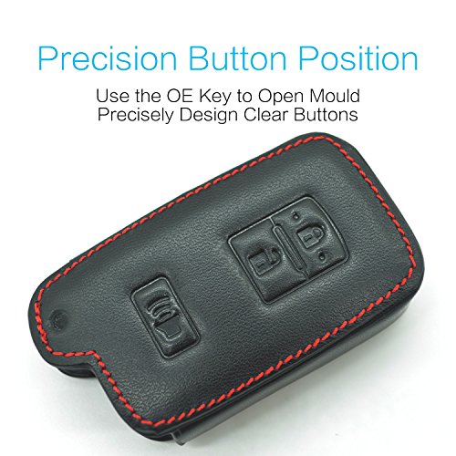 MECHCOS Compatible with fit for HYQ14FBA 2016 2017 Toyota Tacoma Land Cruise Prius V RAV4 3buttons Leather Keyless Entry… - Image 3