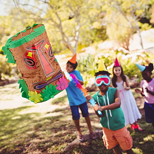 Piñata Tiki multicolore Relaxdays grande taille à suspendre pour fête - 3