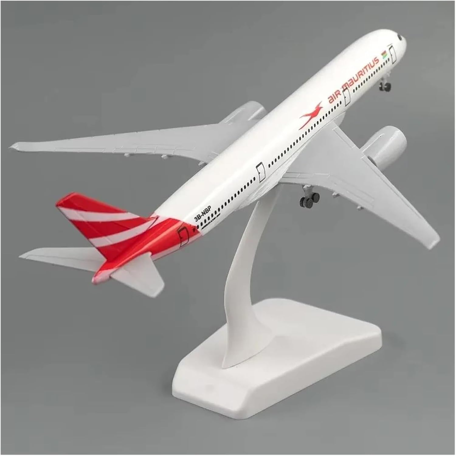 20cm for Mauritius Airbus A350 Aircraft Toy 350 with Landing Gear Alloy Model Static Ornament Toys Hobby Playgame Kit