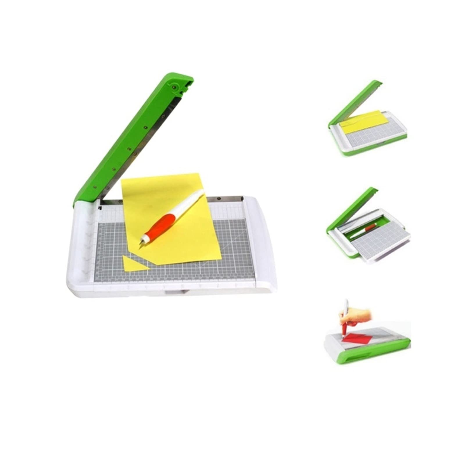 Taglierina di carta Accessori per trituratori Piccola taglierina di carta per artigianato Fare biglietti Die Cut goffratura Scrapbooking Album Prodotti per ufficio Strumenti da taglio con vari disegni