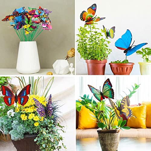 Jardim de Borboletas 25PCS | Estacas borboletas jardim enfeites jardim ao ar livre | Decorações de j