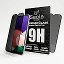 Saola Ultra Privacy Tempered Glass For Samsung Galaxy A22 5G(Pack Of 2)With Free Installation Kit(In-Screen Fingerprint Lock Will Not Work With The Privacy Guard Because Of It's Spy Coating),6.6In gallery image