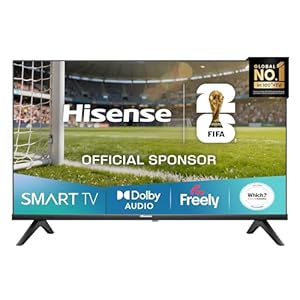 Hisense 32″ 32E4QTUK HD LED TV with Freely – Direct Lit LED, Dolby Audio, Natural Colour Enhancer, Games Mode, Sports Mode with Freely, Disney +, YouTube, Netflix
