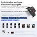 Bluetooth Remote Control Compatible with Insta360 X5/X4/X3/Go 3S/ACE pro 2/ACE Pro/ONE X2, for GoPro Hero 13/12/11/10/9/8/Max/Mini Cameras, Waterproof Wireless Remote Control, 50M Remote Control Range