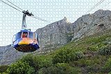 South Africa Table Mountain Aerial Cableway Cape Town Jigsaw Puzzle for Adults 1000 Piece Wooden Travel Gift Souvenir
