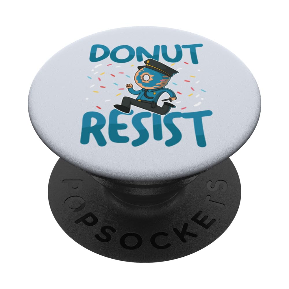 Donut Resist Funny Food Doughnut Police Pun ...