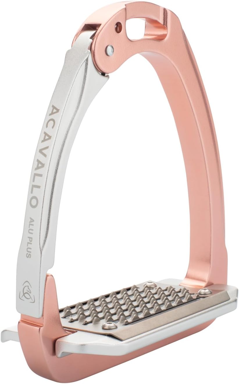 Acavallo Aluplus 2.0 Stirrups, One Size, Antique Rose