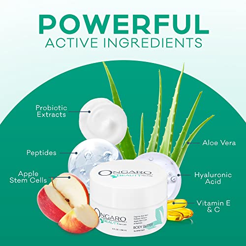 Ongaro Beauty - Whipped Body Butter Cream, Organic Shea Butter Whipped Body Butter for Women, Whipped Shea Body Butter with Aloe Vera, Hyaluronic Acid, Vitamin C & E, Body Care for Women - 8 Fl Oz - Thumbnail 2