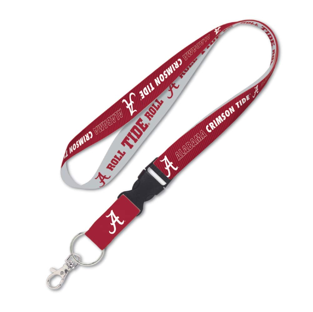 NCAA University of Alabama Crimson Tide 1 inch Lanyard with Detachable Buckle