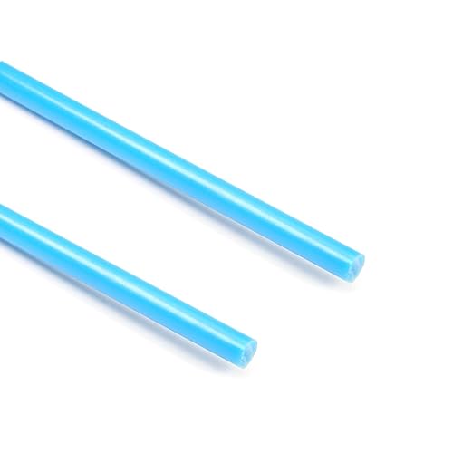Bettomshin 2 varillas de polioximetileno POM de 0.236 in0.24 pulgadas de diámetro externo 3.3 ft3.28 pies de longitud, barras redondas de plástico