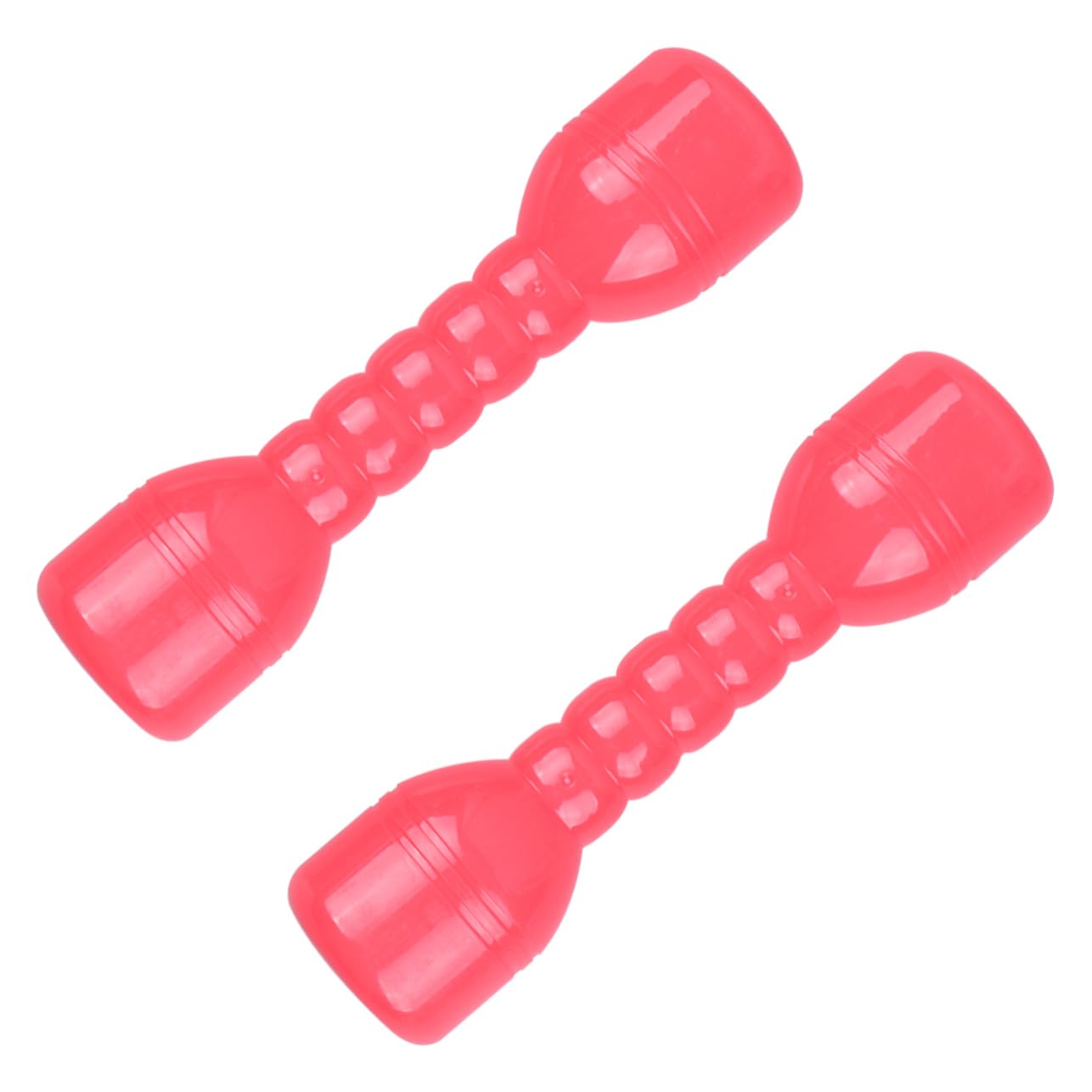 POPETPOP 1Pair Ergonomic Plastic Dumbbells for Vibrant Red Exercise Barbells for Kindergarten Morning Activities Enhancing Coordination and for Boys