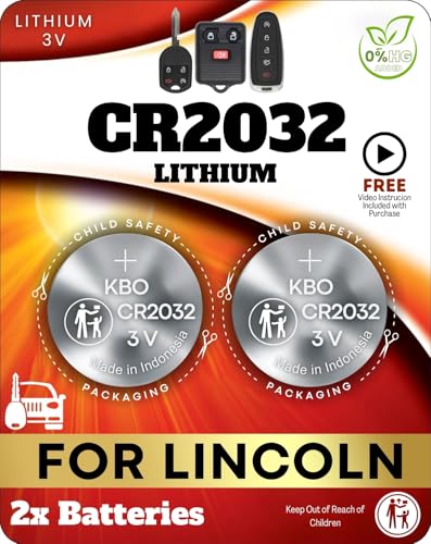 Key Fob Batteries for Lincoln CR2032 – Aviator, LS, Mark LT, MKS, MKT, MKX, MKZ, Navigator, Town Car, Zephyr – Lincoln Key Fob Battery Replacement