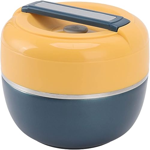 Miniatura 9 de Haofy Cajas, 0.8L de Acero Inoxidable Termal Caja de Almuerzo de 2 Capa Aislamiento Contenedores de Almuerzo Vacío Aislado