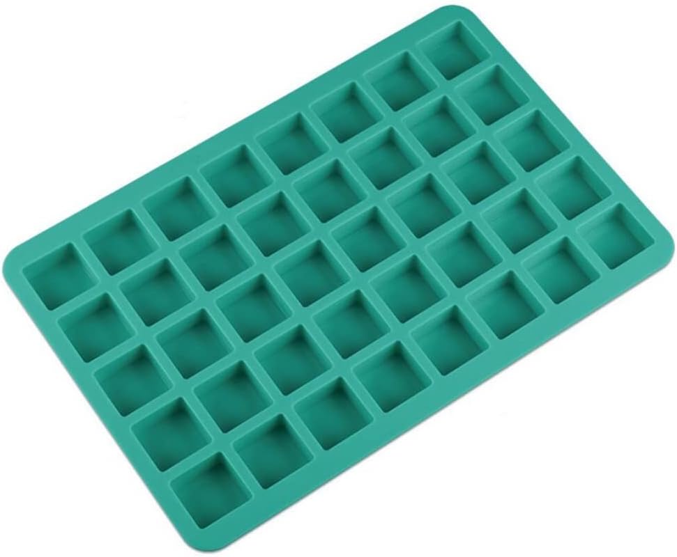 Mity Rain 40-Cavity Square Chocolate Truffle & Hard Carel Candy Silicone