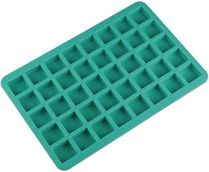 Mity Rain 40-Cavity Square Chocolate Truffle & Hard Caramel Candy Silicone Molds