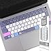 Premium Shortcut Keyboard Cover Protector for Apple MacBook Air 13-Inch 13.3" A1932 2018 Released, Ultra Thin Silicone Keyboard Skin with MAC OS Hot Keys, US Layout