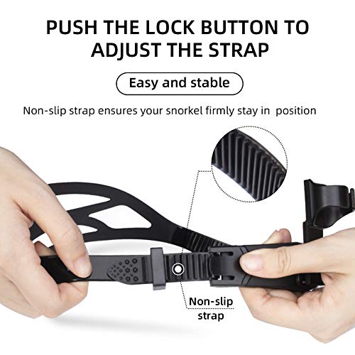 image for Seago Swim Snorkel for Lap Swimming, Dry Top Front Swimmer Gear for Ad