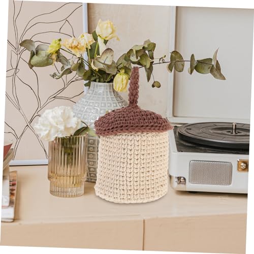 HOOTNEE Cesta De Bolota De Corda Pequenas Cestas De Lanche Cesta De Armazenamento De Prateleira Lixe