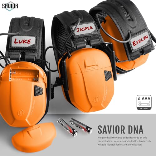 Image of Savior Equipment Apollo Electronic Earmuffs For Shooting w /Gel Ear Pads, 24dB NRR, Noise Cancelling Ear Protection Headset