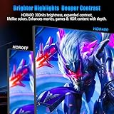 FYHXele 28" 4K UHD Gaming Monitor 144Hz 1ms IPS Monitor with HDR400, 100% sRGB, AMD FreeSync/G-Sync, PC Monitor for Gaming, Office, Type-C/HDMI/USB, Built-in Speaker, Mount - Image 4